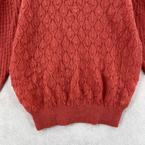 Anthropologie Red Diamond Knit Sweater - Picture 4 of 15
